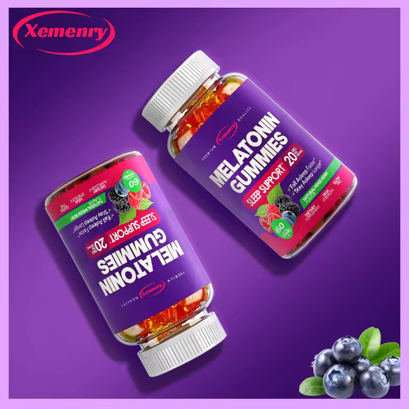 Melatonin Gummies - Enhances Immunity, and Supports Health, Improves Insomnia, Relieves Stress, Promotes Sleep