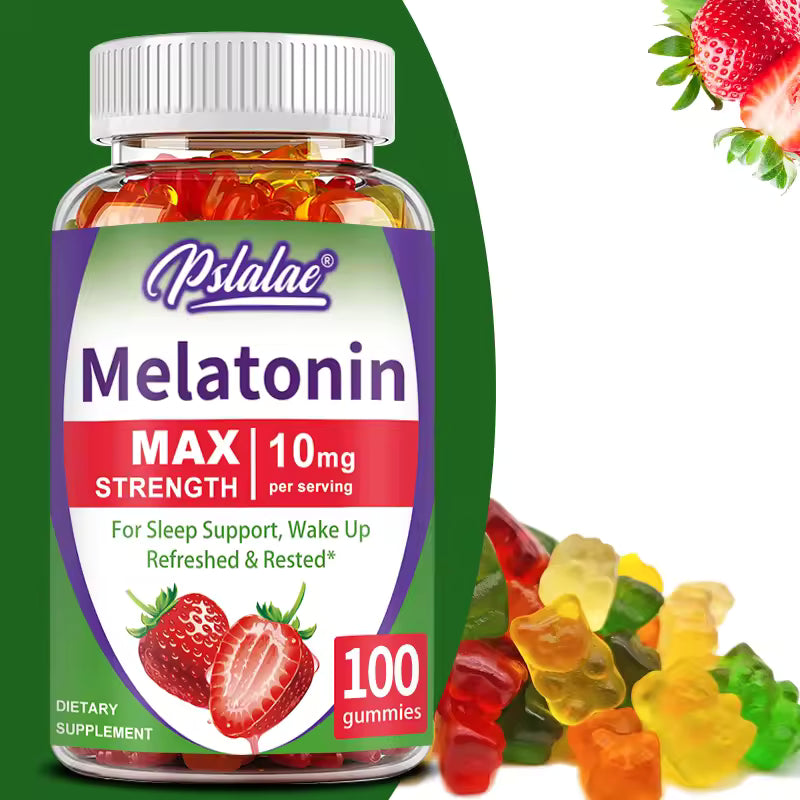 Melatonin Gummy - Support Deep Sleep, Relieve Anxiety, Improve Sleep Quality, Enhance Immunity, and Increase Mental Vitality