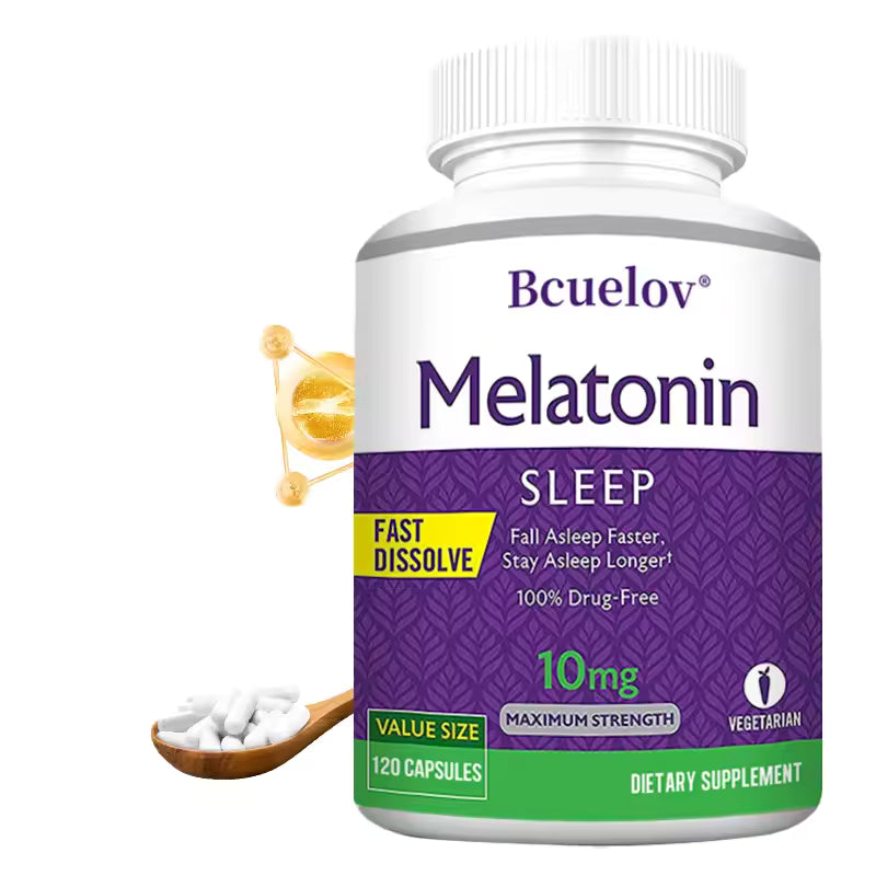 Sleep Melatonin Gel-Adult Sleep Supplement, Faster, Relieve Insomnia, Supplement Melatonin, Healthy Sleep