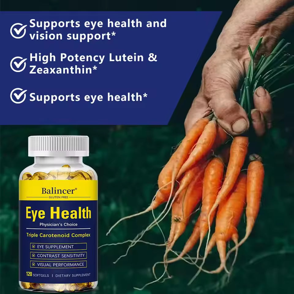 Lutein-with Lutein and Carotene-Eye Health Supplement, Supports Vision Health, Promotes Eye Health, Boosts Visual Performance