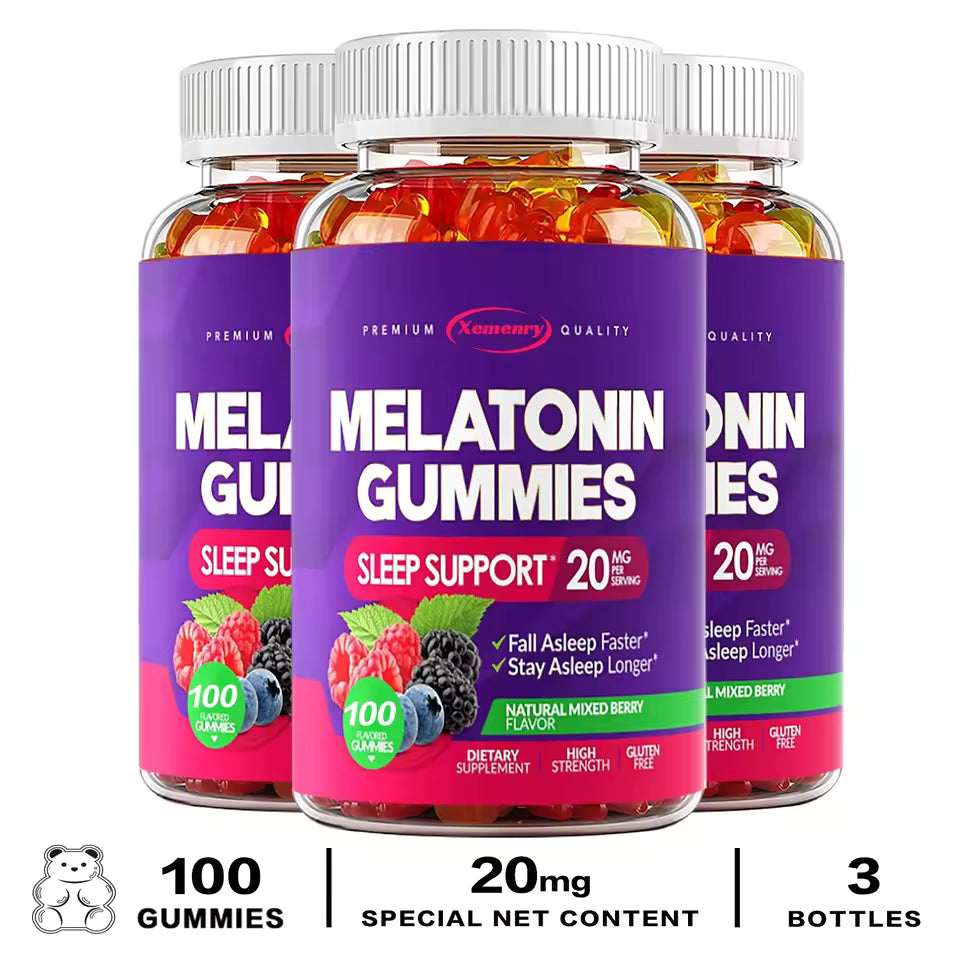 Melatonin Gummies - Enhances Immunity, and Supports Health, Improves Insomnia, Relieves Stress, Promotes Sleep