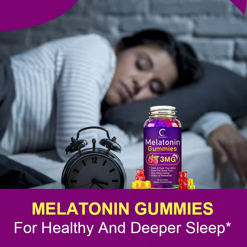 GPGP Greenpeople Melatonin Gummies Anxiety Stress Relief Help Sleep Save Insomnia Body clock adjustment For Adult and children