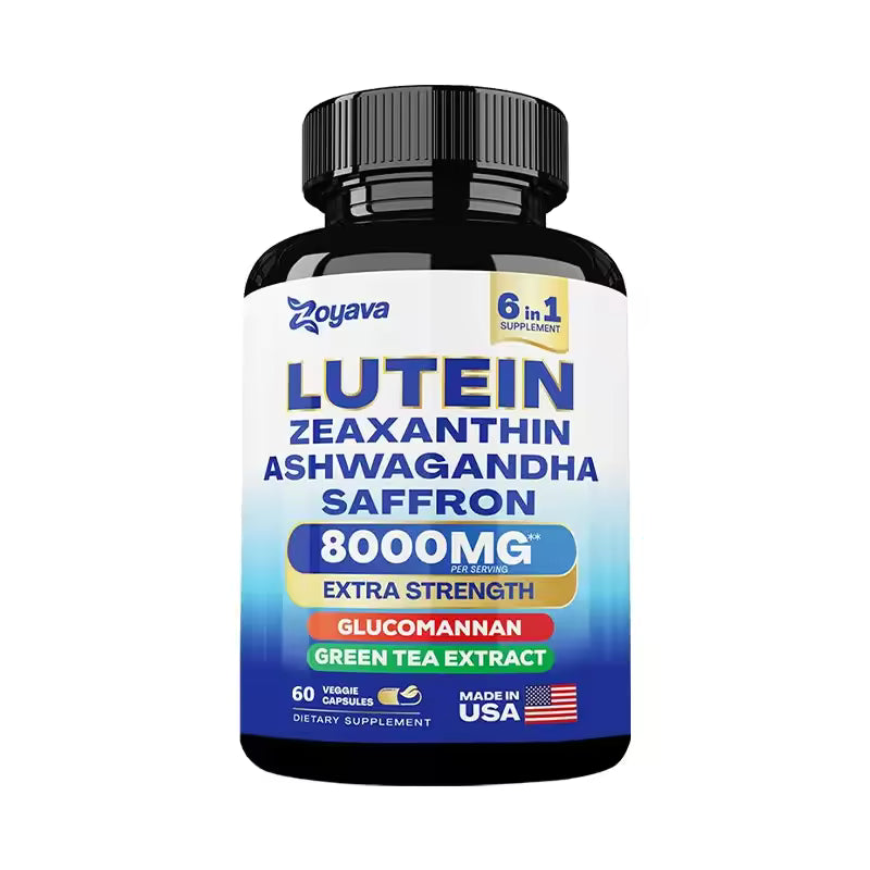 Lutein and Zeaxanthin Supplement - Eye Vitamins for Adults Eye Health Supplement with Glucomannan, Ashwagandha for Vision & Eyes