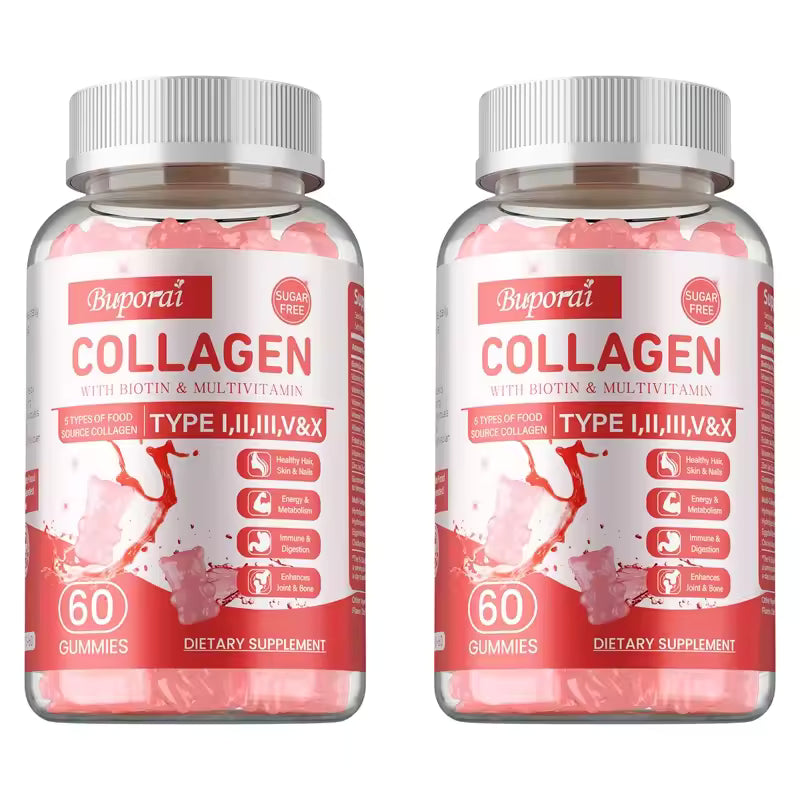 Collagen Gummies - Brighten Skin Tone, Whiten and Anti-aging, Anti-oxidation, Enhance Immunity, Anti-wrinkle