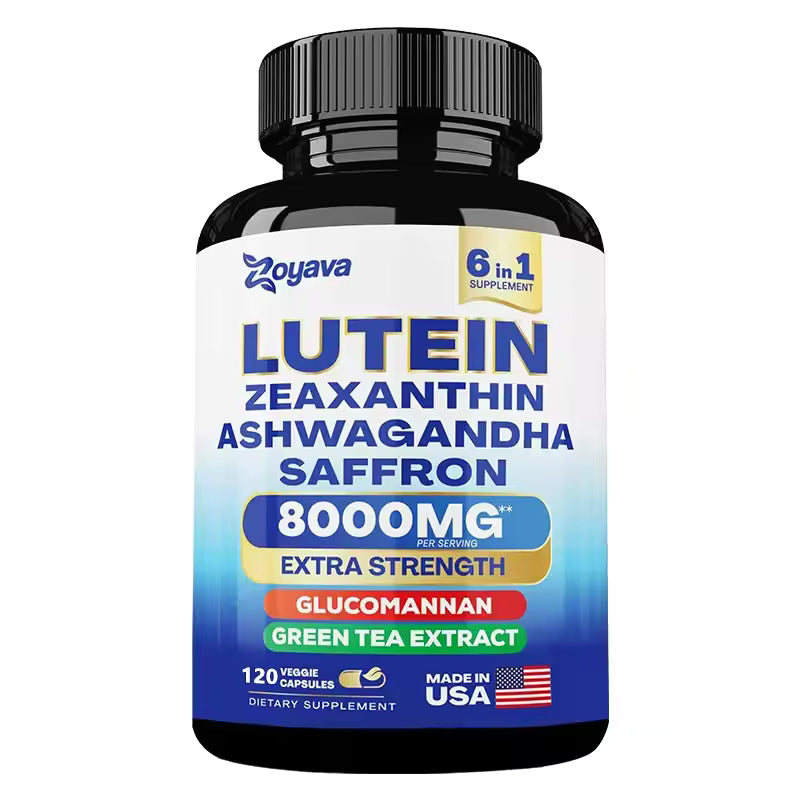 Lutein and Zeaxanthin Supplement - Eye Vitamins for Adults Eye Health Supplement with Glucomannan, Ashwagandha for Vision & Eyes