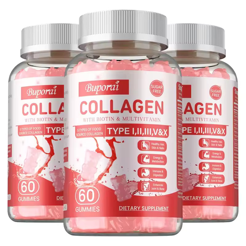 Collagen Gummies - Brighten Skin Tone, Whiten and Anti-aging, Anti-oxidation, Enhance Immunity, Anti-wrinkle