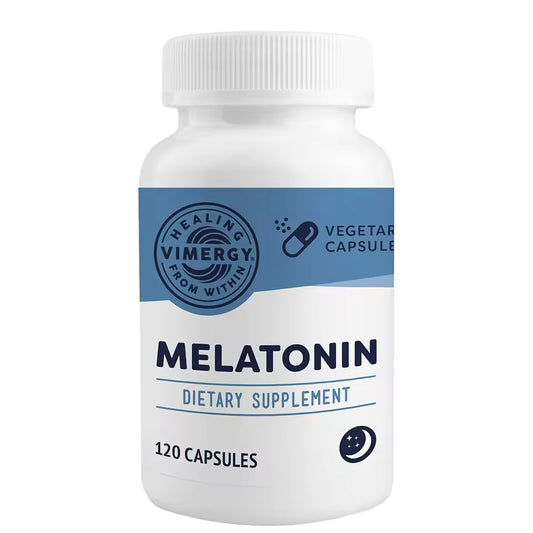 Melatonin Supplement Capsules 5mg - Helps To Relax and Promote Healthy Sleep, Regulate Sleep Schedule and Reduce Stress