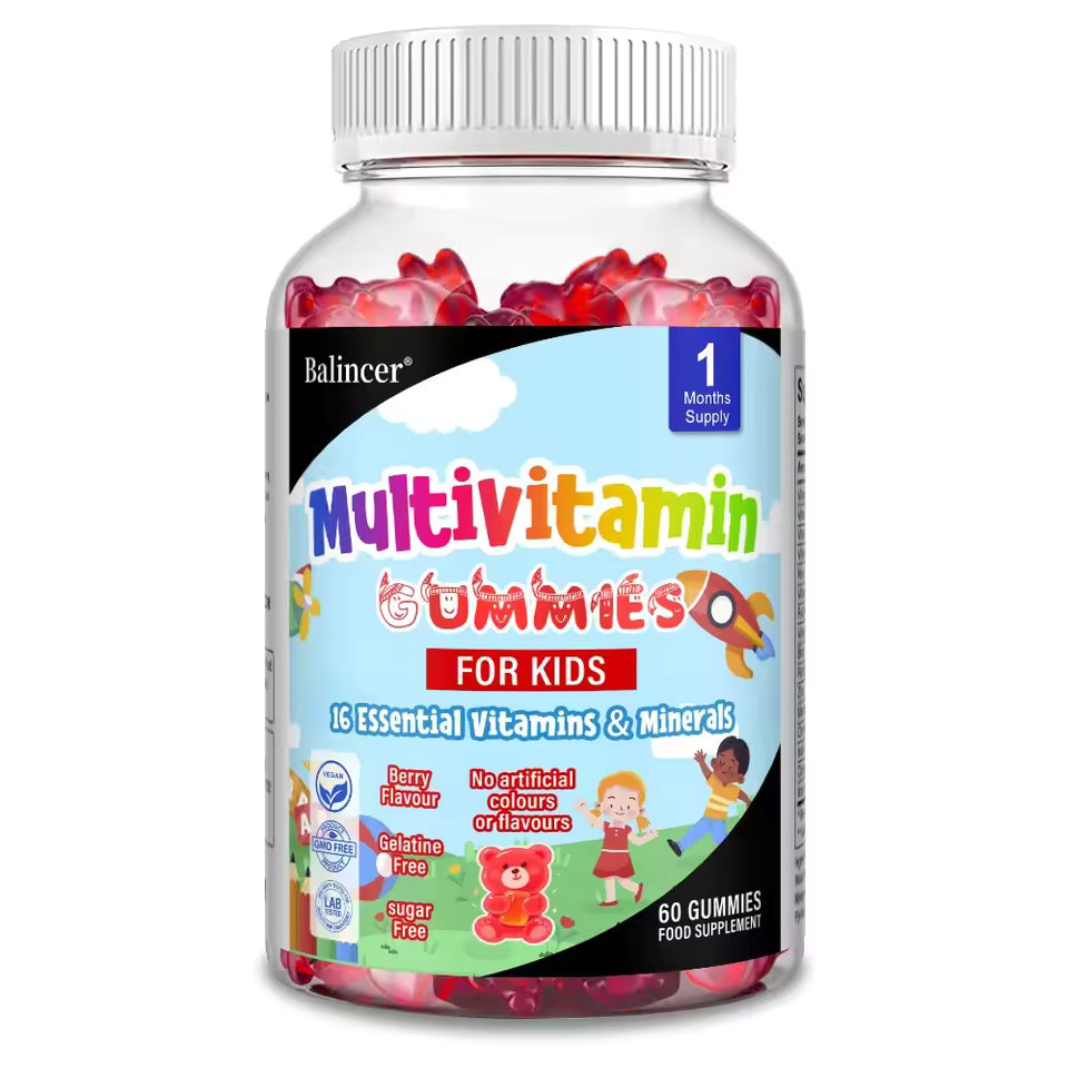 Kids Multivitamin Gummies - 16 Essential Vitamins and Minerals - Supports Healthy Growth & Development