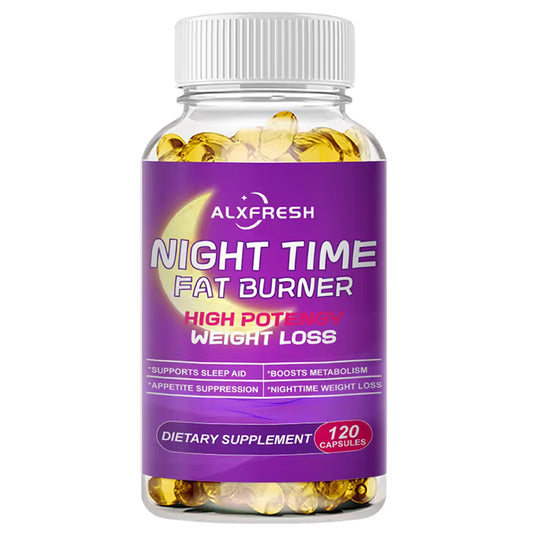 Nighttime Sleep Capsules Improve Sleep Quality Relieve Anxiety Relax Nerves Suppress Appetite Boosts Metabolism Manage Weight